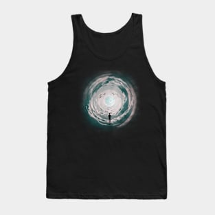 Silhouette to the moon Tank Top